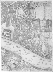 A Map of the Tower of London, 1746